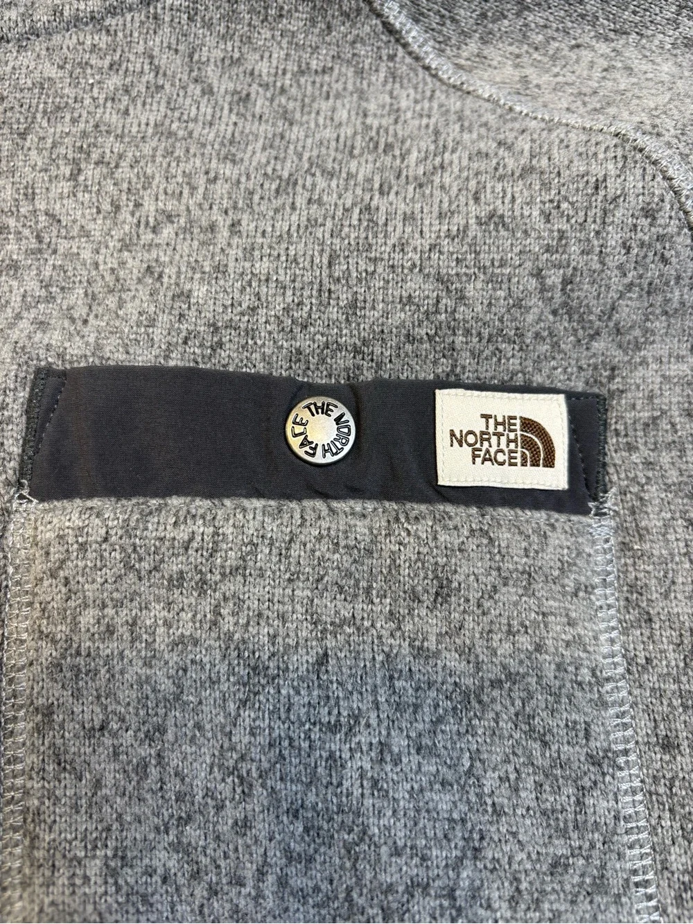 The North Face Gordon Lyons Hoodie Men’s Medium Gray Fleece Jacket NF0A5GMQ EUC